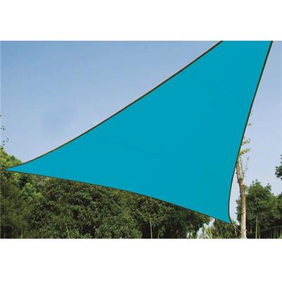 Voile solaire triangulaire 3.6 x 3.6 x 3.6m turquoise