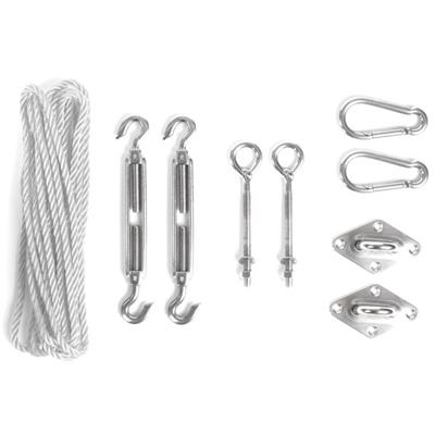 Kit de fixation inox pour voile solaire