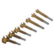 Jeu de 7 mches  bois Forstner longueur 90mm