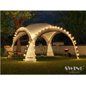 Tente pliante pour événement DOM 3,60x3,60 m éclairage led Swing & Ha