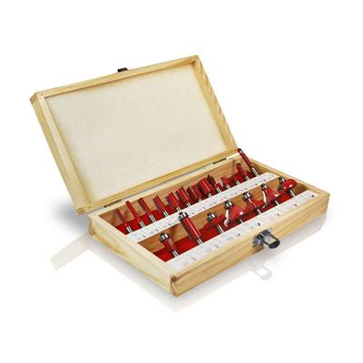 Coffret 20 fraises carbure queue de 8mm pour défonceuse