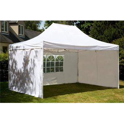 Tente de réception pliante 3x6m polyester 260g revêtement PVC+4 côtés